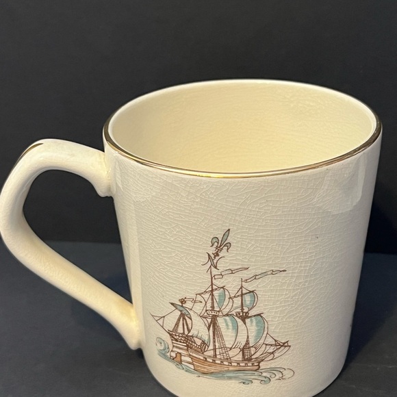 Vintage Sandland Ware Bermuda Map Mug and Tray Set Made England places & ships - Picture 10 of 13